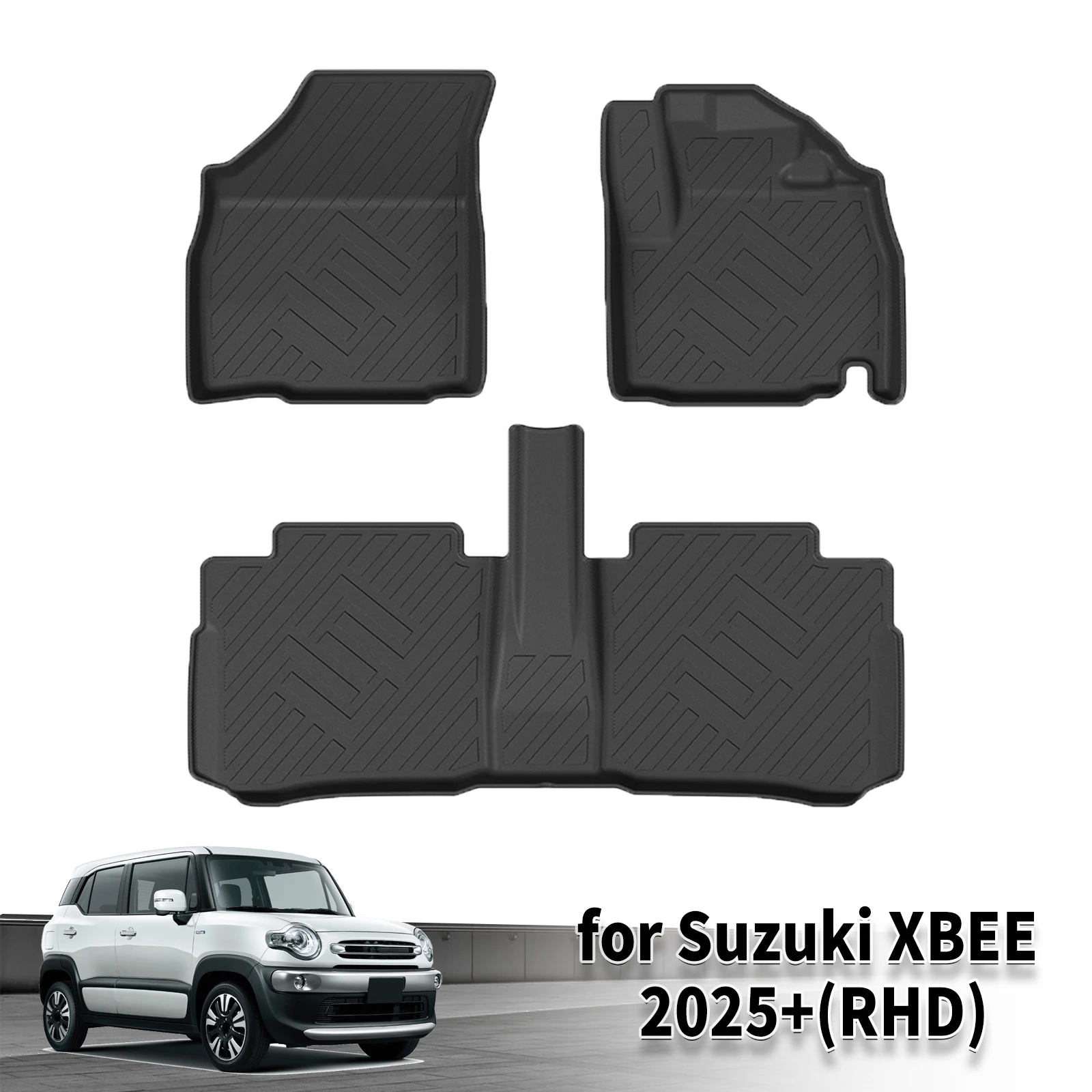 for Suzuki XBEE 2025 2026 2027 Odorless Waterproof 3D TPE Car Floor & Trunk Mats  (Not Fit For Left Hand Drive)