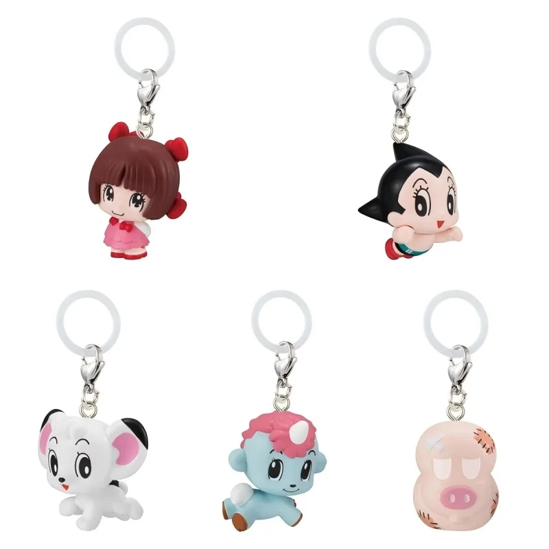 

Bandai Original 5Pcs Gashapon めじるしアクセサリー Tezuka Osamu Characters アトム Toys For Kids Gift Collectible Model Ornaments