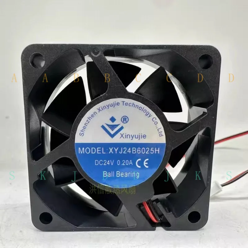 

M 1 pcs XYJ24B6025H D24V 0.20A 6025 60 * 25MM inverter cooling fan