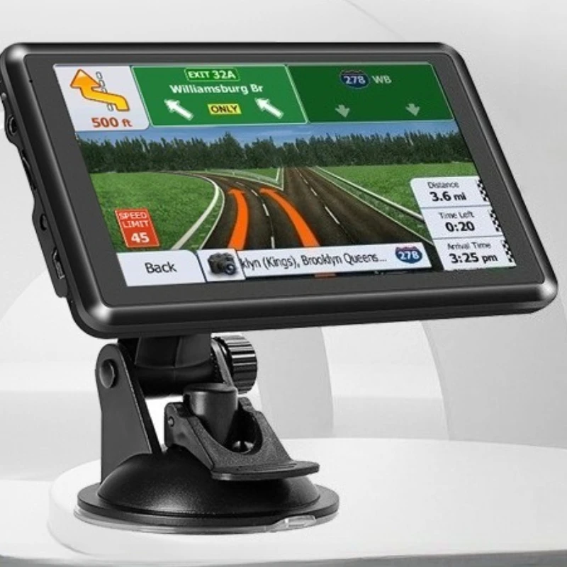 Navegador GPS portátil para carro de 5 polegadas 8G caminhão de alta definição universal