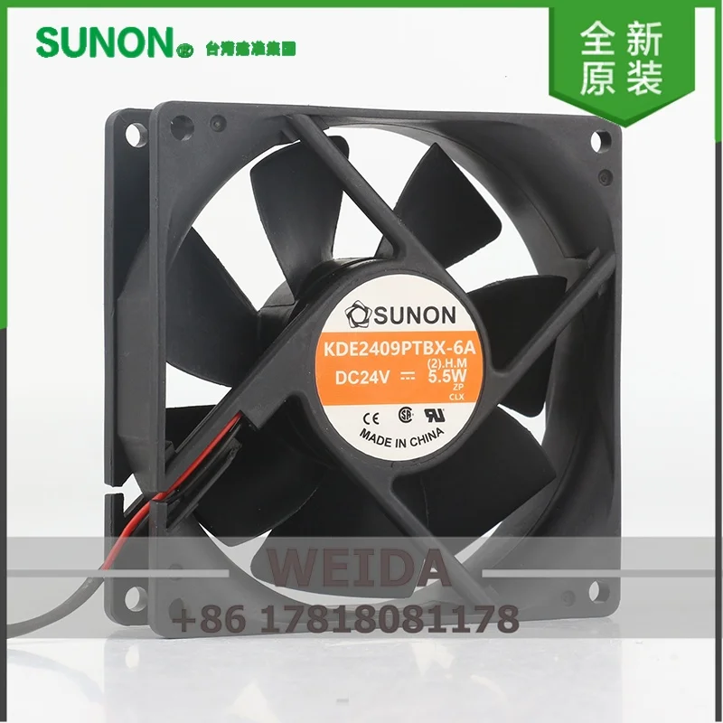 

cooling fan New Sunon DC 24V 5.5W AC EC 9025 90X90X25MM 9CM Magnetic suspension Quiet inverter KDE2409PTBX-6A