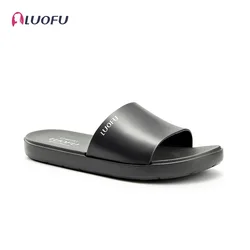 LUOFU Men's Cloud Slides Casual Lightweight Comfortable Non Slip Slippers, Summer Comfortable Eva House Shoes