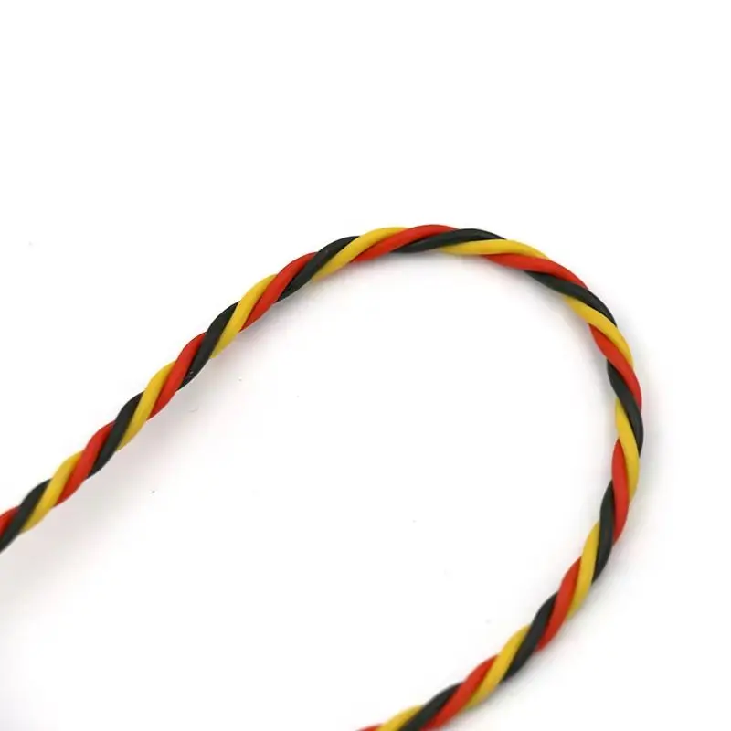 سلك تمديد Amass 10 قطع Jr مع مشبك مضاد للفضفاضة، سلك مجدول 22awg، 15/30/45/60/90 سم