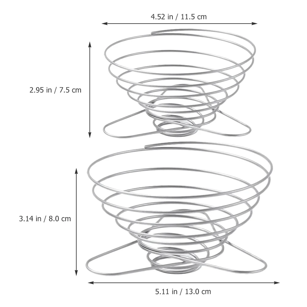 

2pcs Filter Reusable Stainless Steel Foldable Dripper For Camping Travel Collapsible Funnel Backpacking Maker Gadget Drip Filter