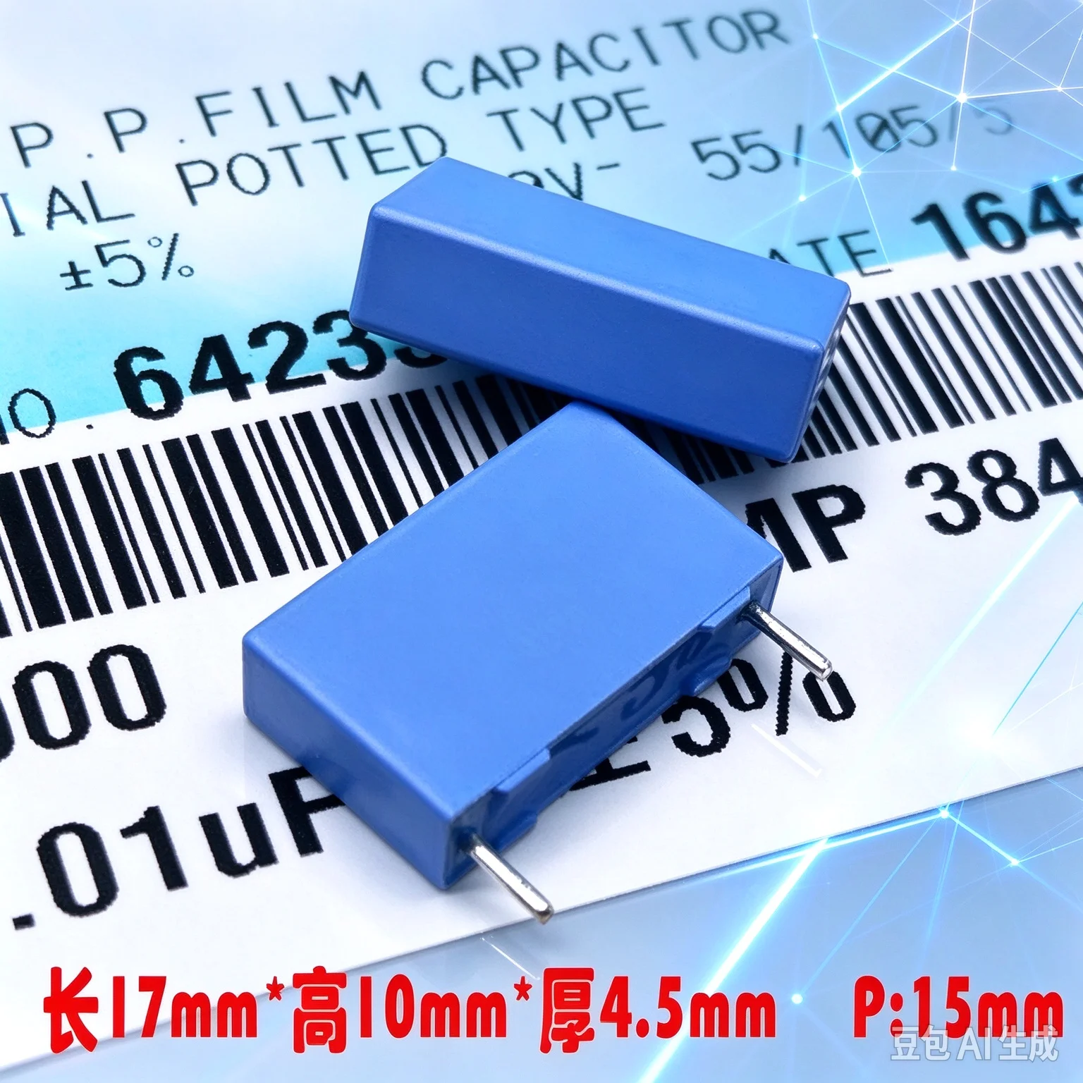Top-grade BC PILKOR MKP 0.01uf 103 10nf 1000v 1kv for Safety Film Capacitor Replace Farad  100pcs