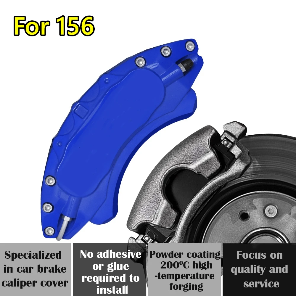 For Alfa Romeo 156 Car Brake Caliper Cover Aluminum Alloy Exterior Kit Fit 2.0 AT 2004