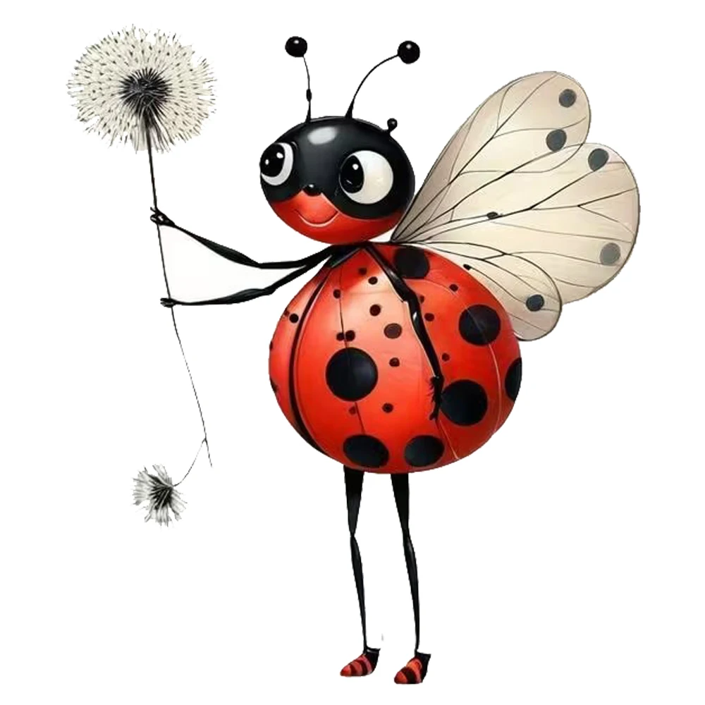 

15x13см # Креативные декоративные наклейки с милыми божьими коровками и одуванчиками, подходящие для украшения различных объектов, таких как автомобили, грузовики.