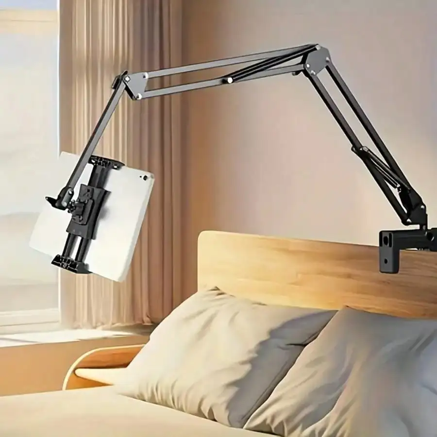 

Long Arm Tablet Stand - Bedside Tabletop Stand - Bedside Stand - Mechanical Cantilever Stand - Extended Desktop Stand - Suitable Compatible With Ipad - Smartphone Holder - Lazy Phone Holder