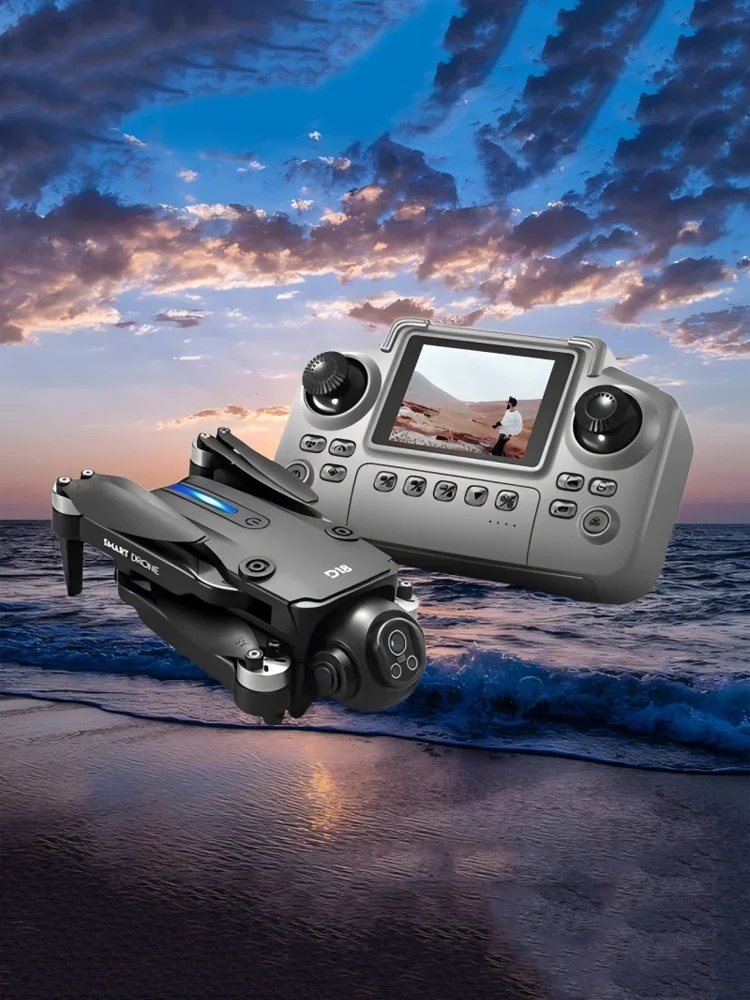 Drone RC Lenovo D18 GPS 8K avec double caméra HD aérienne, évitement intelligent des obstacles, moteur brushless, WIFI 5G et retour GPS avec écran