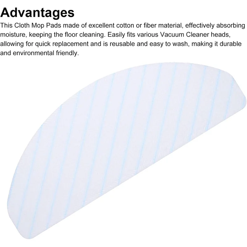 Paños de fregona desechables para Deebot T8/T8+/T8 AIVI/N8/ N8 Pro/ N8 Pro+/T9 /T9+/ X1 Plus/ T10 Plus, almohadillas de repuesto nuevas, 24 Uds.