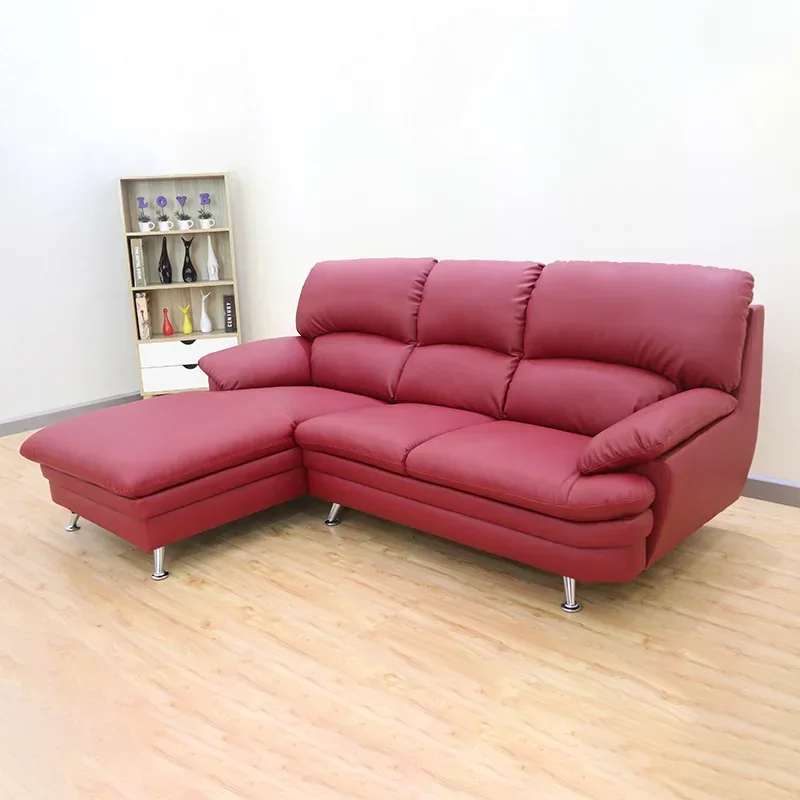 Modern simple sofa small apartment living room sofa three-person concubine light luxury leave-in