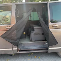 For Vw T5 T6 Sliding Door Magnetic Insect Mosquito Fly Screen Net Camper  Car Accessories  Windshield Sunshade