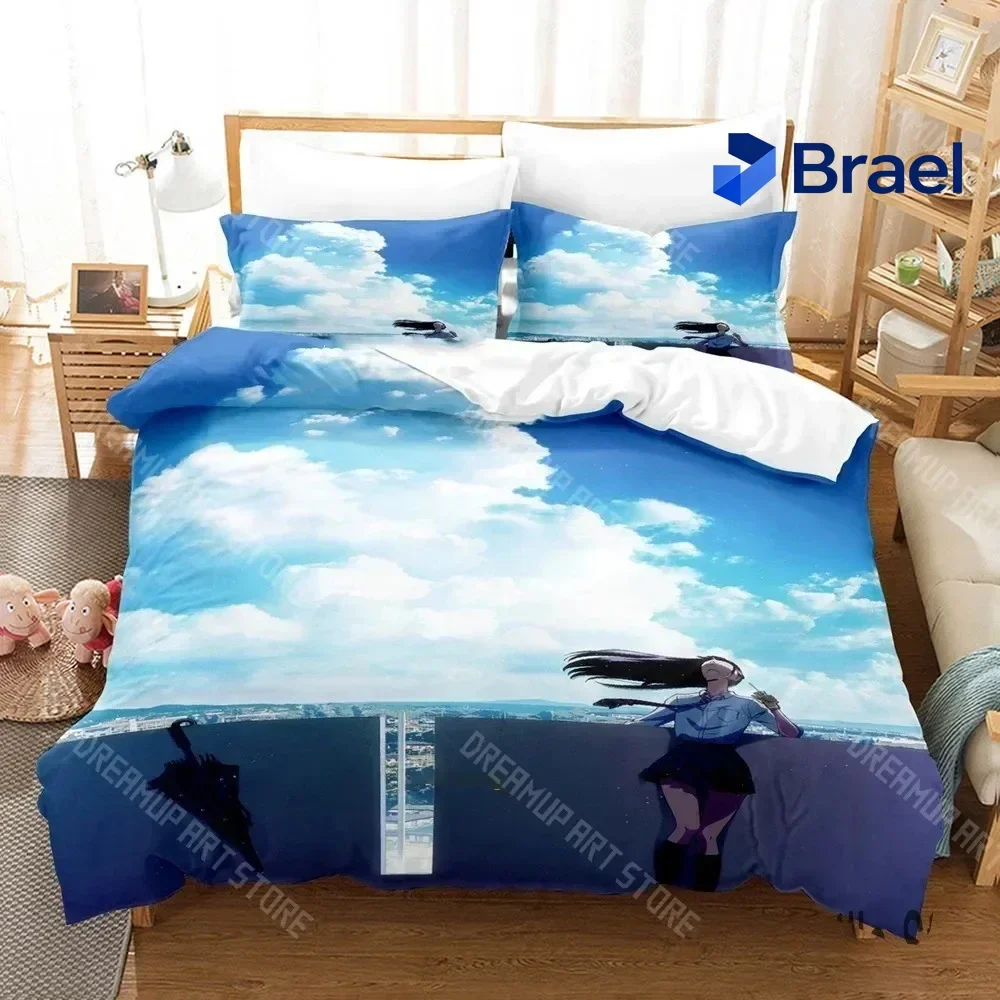 Exquisite 3D Print Anime After The Rain Bedding Set Boys Girls Twin Queen King Size Duvet Cover Pillowcase Bed Boys Adult