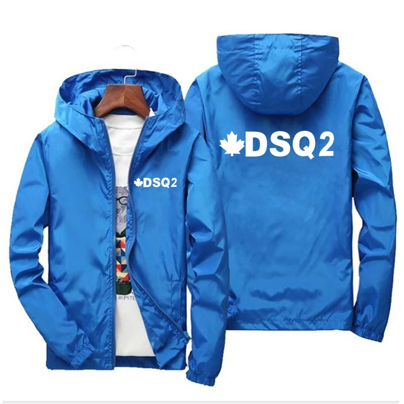 2024 Fashion Zipper Men's and Women's Jackets Brand DSQ2 Printed Sports Hip Hop Casual Unisex Long Sleeve Hoodie Jacket