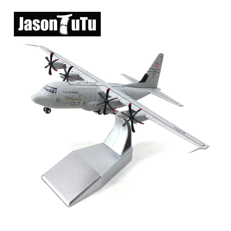 

Jason TUTU 1/200 Scale Aircraft US Air Force C-130J Super Hercules Transporter Plane Diecast Model Drop Shipping