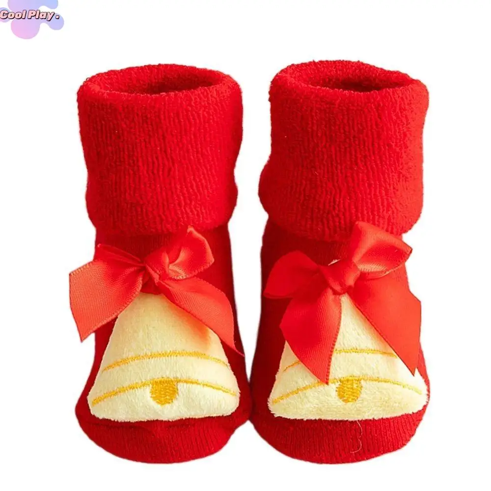 

Warm Sweet Deer Winter Thicken Tree Gloves Infant Short Socks Baby Christmas Socks Kids Cotton Socks Floor Socks