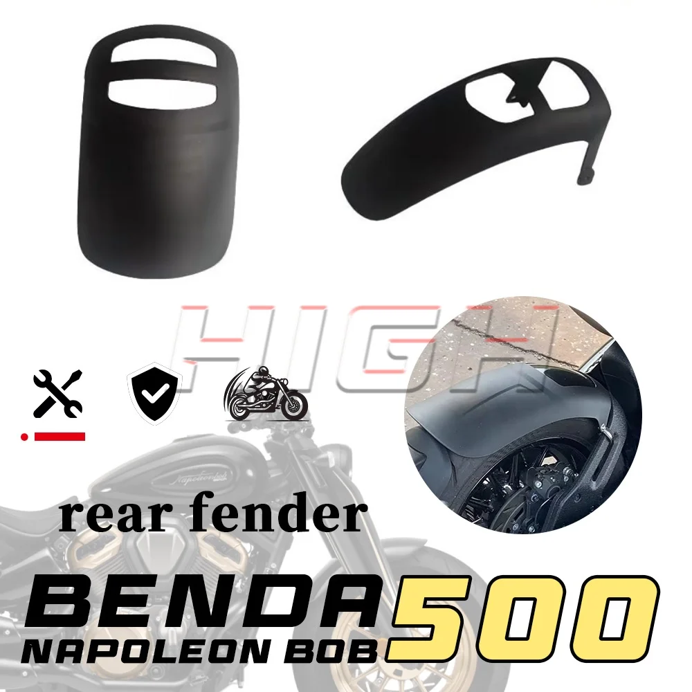 For BENDA NAPOLEON BOB 500 Black Rear Fender For 500 Napoleon Bob