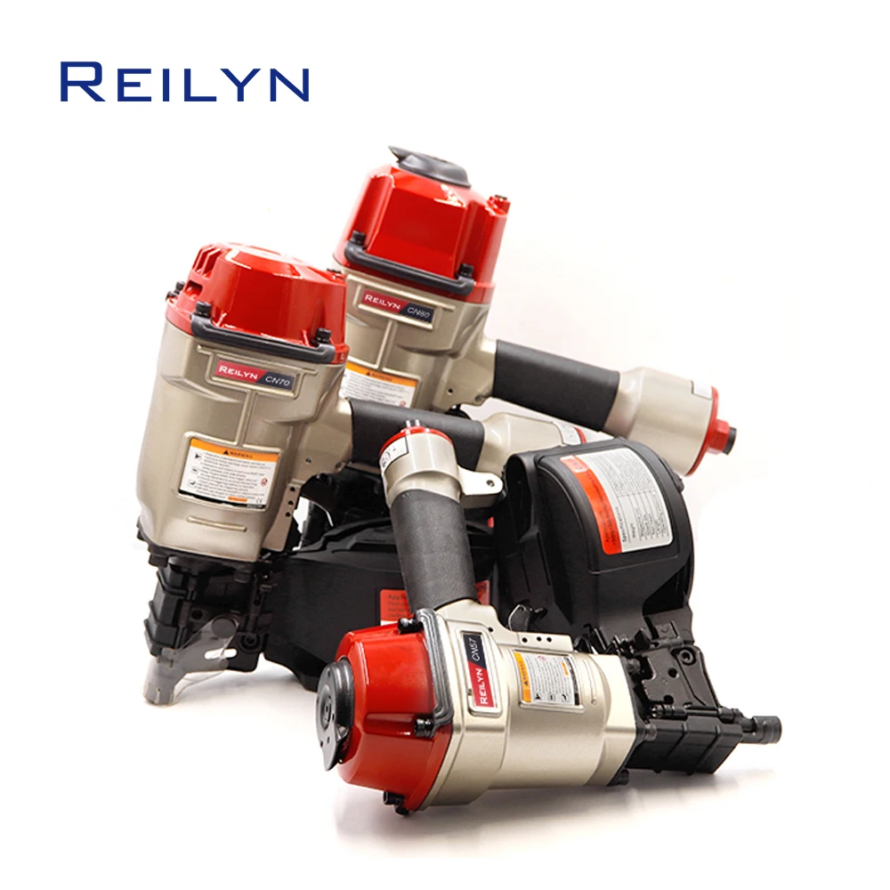 Reilyn Pneumatic Nailer CN57 CN70 CN80 15° Flat Wire Welded Coil Nails for Wooden Fencing Crating Pallers assembly and repair