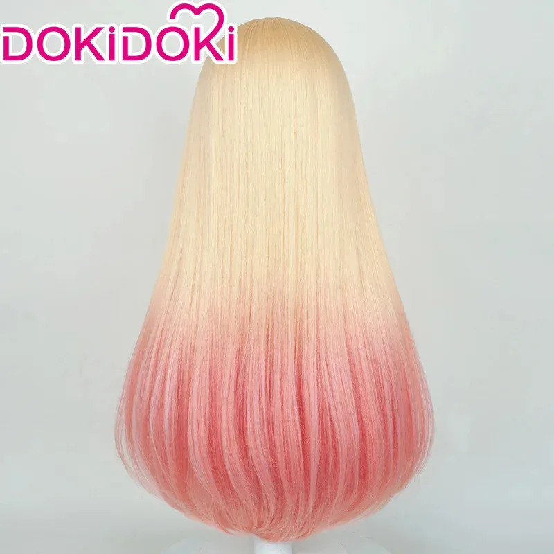 

AAA 2025 В НАЛИЧИИ Kitagawa Dyeing Аниме Косплей DokiDoki Градиент Розовый Блондин Парик Marinn Накладные Ногти 70 см Волосы Бесплатно Wi