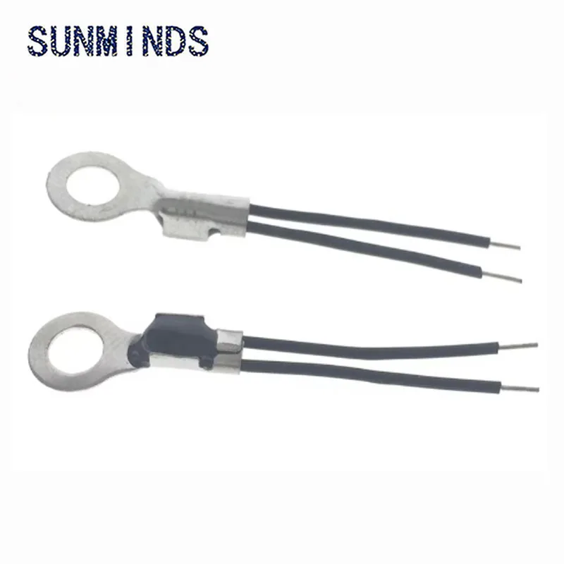 10pcs NTC Thermistor Surface Mount Aperture 4.2mm Temperature Sensor Probe Fixed Head 10K 50K 100K  Long 2cm Tin
