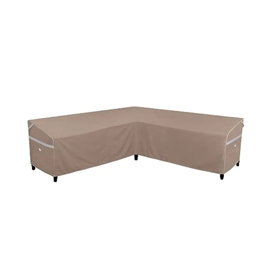 

Heavy Du Waterof Patio Furnie CoversFade Resnt Outdoor Sofa Covers V-Shed Sofa Cover 85" W on Eh Side x 33" D x 3" H Brown