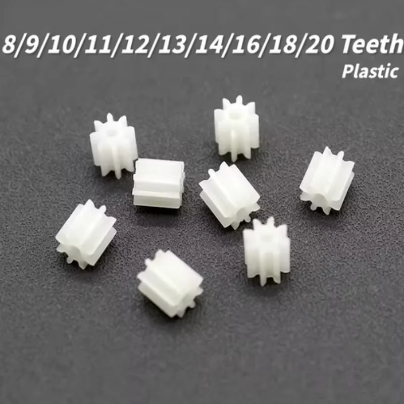 8/9/10/11/12/13/14/16/18/20 Teeth Plastic Shaft Gear Toy Accessories For Diy Car Robot Motor Hole Diameter:2mm