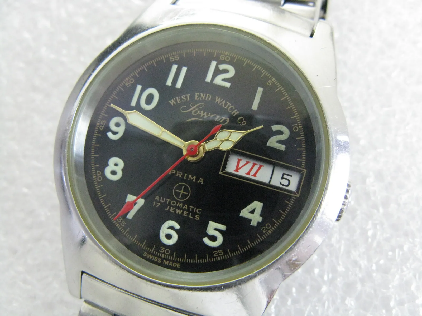 Sowar（Roman+English）westend prima automatic men's military watch imported from Switzerland ETA 2846