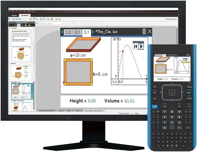 TI-Nspire CX II CAS Color Graphing Electrical Instruments Calculator