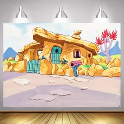 Stone House Photography Backdrop for Boys Kids Birthday Party Decoration Baby Shower Photoshoot Backdrop Background 7x5 Vinyl