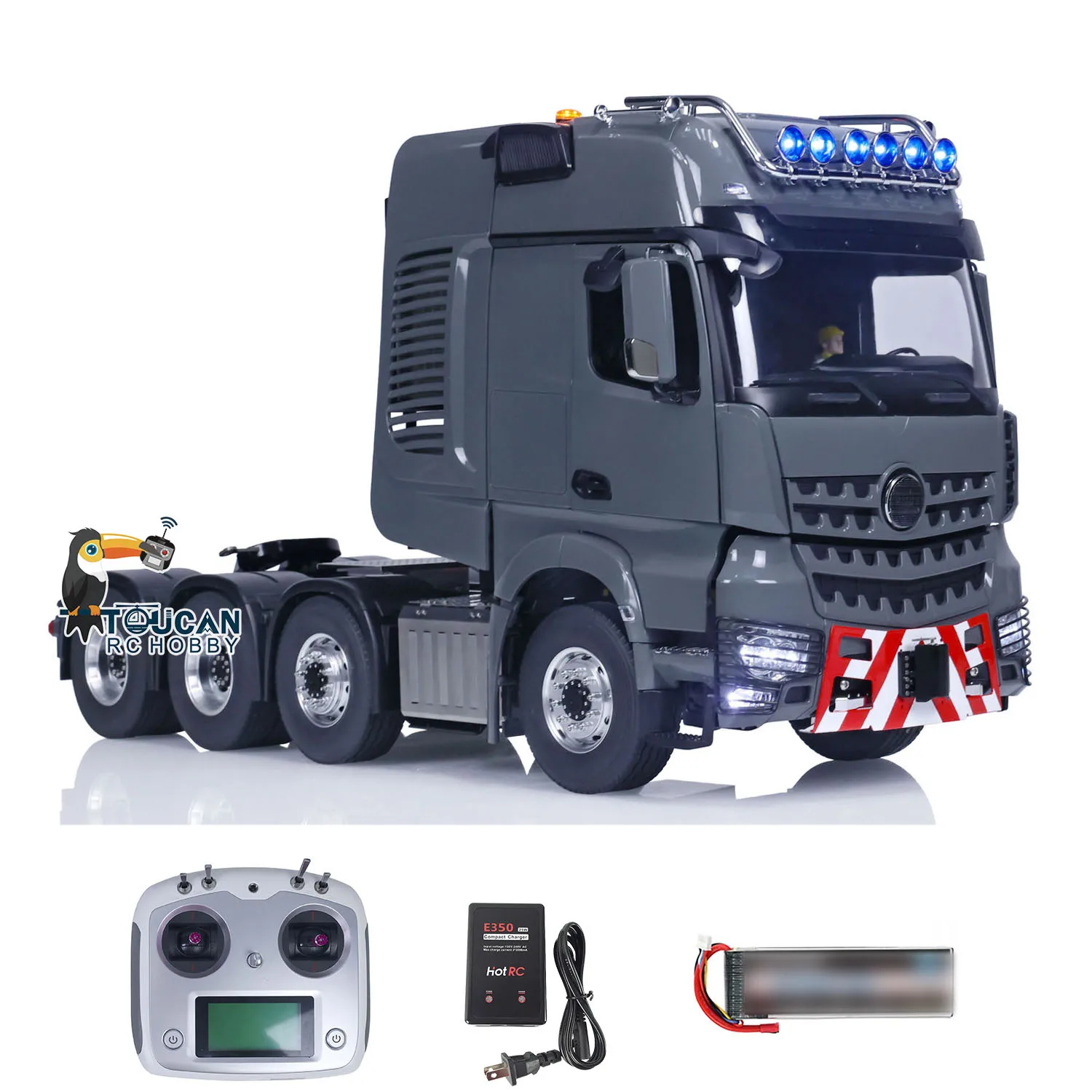 LESU Metal Chassis 1:14 RC Tractor Truck Remoted Car Toucan RC Hobby Ready to Run DIY Painted Assembled Vehicle Model for Boys