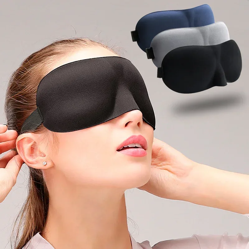 3D Sleep Mask Sleep Light-Blocking Three-Dimensional Eye mask Relieve Eye Fatigue Breathable Double-Layer Travel Sleep Eye mask