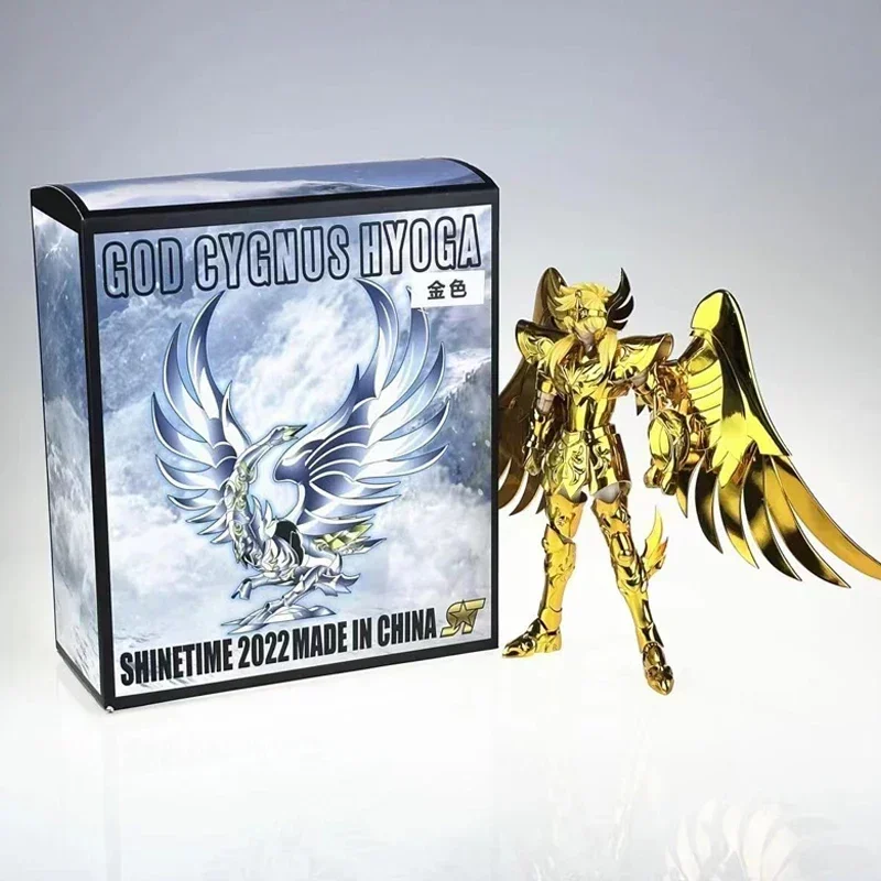 ShineTime/ST modelo Saint Seiya Myth Cloth EX Hyoga Cygnus God V4 bronce caballeros del zodiaco decoración de modelos coleccionables