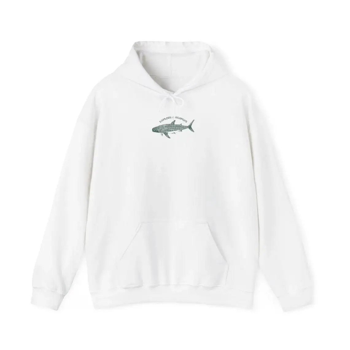 Shark Person Sweatshirt For Women Ocean Whale Shark Manga Printed Hoodies Long Sleeves Comfortable Fleece Loose Streetwear