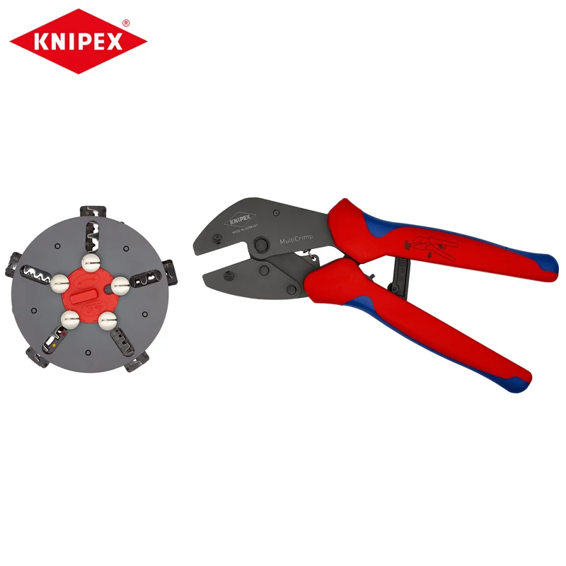 

Обжимные Щипцы KNIPEX 97 33 02, «многообжимные» 10 дюймов, из хромованадиевой стали, электрические плоскогубцы с 5 сменными матрицами