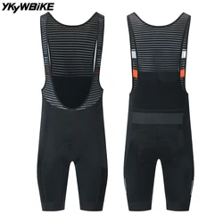 YKYWBIKE Men's Cycling Bib Shorts 4 Pockets Pro Team Bicycle Shorts Bib Summer Road Bike Bottom MTB Cycling Clothing