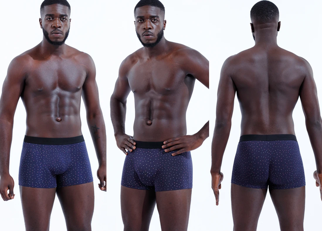 3 stücke Schlüpfer der Männer Sexy Druck Unterwäsche für Mann Solide Homme Unterhose Baumwolle Herren Boxer Shorts Männliche Badehose geschenk – Detail 8
