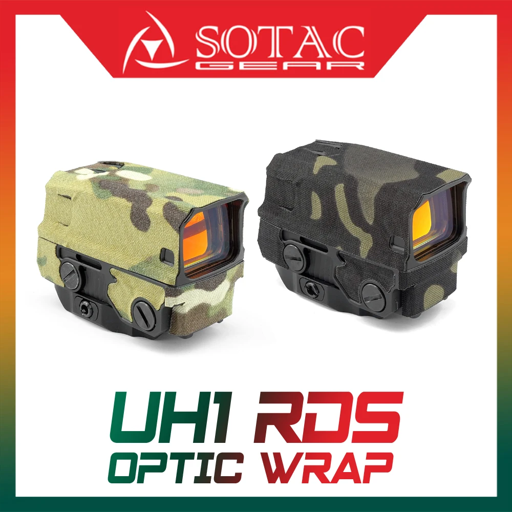 SOTAC Tactical UH1RDS Red Dot Sight Wrap Camouflage Protection Sticker Airsoft Accessories