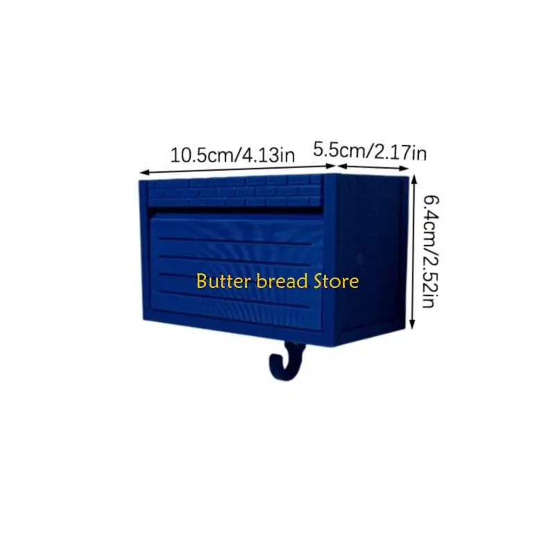 W89C Decorative Keeper Box Simulated Garage Brick Design Wall Mount Case