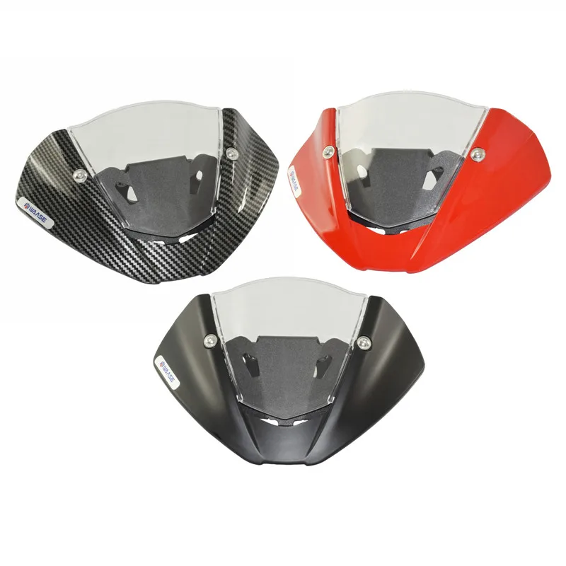 

Motorbike Windscreen Windshield Wind Deflector Shield Screen Visor Glass with Bracket For Ducati Monster 937 950 2021 2022