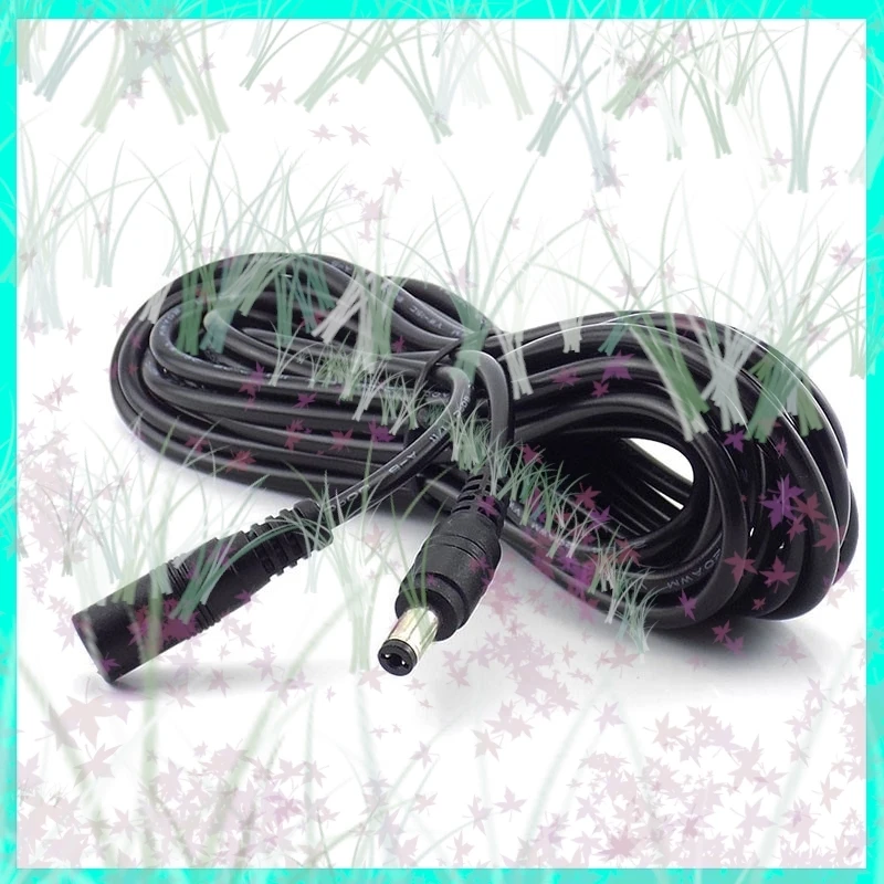 0.5/1.5/2/3/5/10M 12V 20AWG Cavo di Alimentazione DC Cavo di Prolunga Femmina a Maschio Spina Adattatore Cavi di Alimentazione 5.5x2.1mm Per CCTV Camera E3