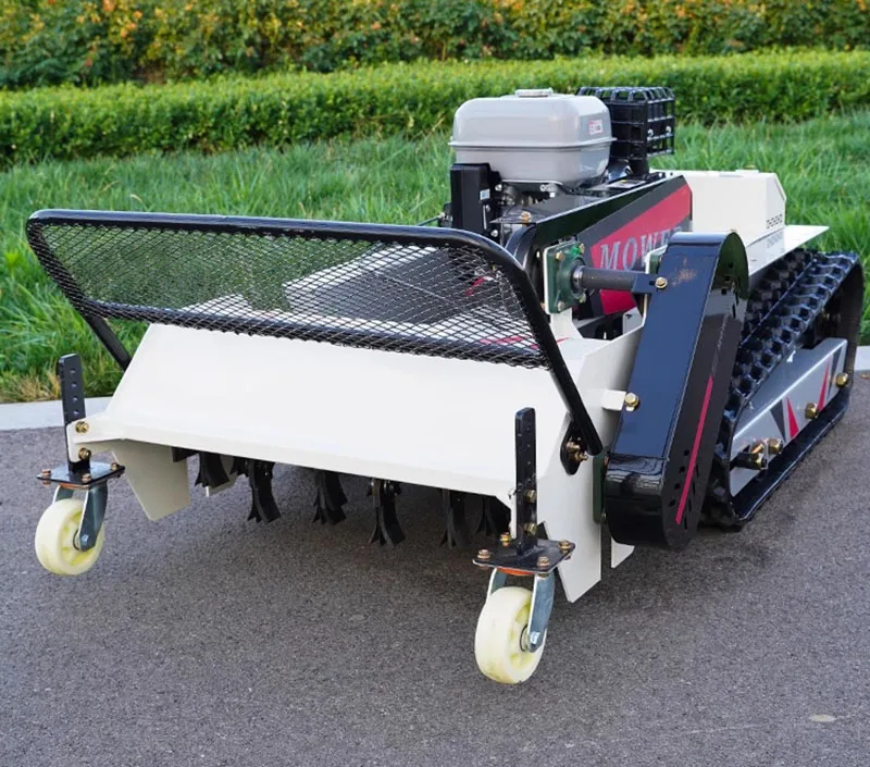 Gasoline 800mm 1000mm remote control slope mower 16HP Garden Field Flail Lawn Mower price High quality