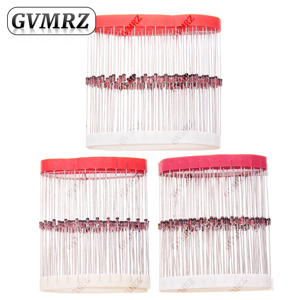 100PCS 2V4 3V3 3V6 4V7 2V7 BZX55C Series 0.5W Zener Diode Voltage Regulator Diode  5V6 4V3 3V9 3V0 2V2 30V 24V 30V