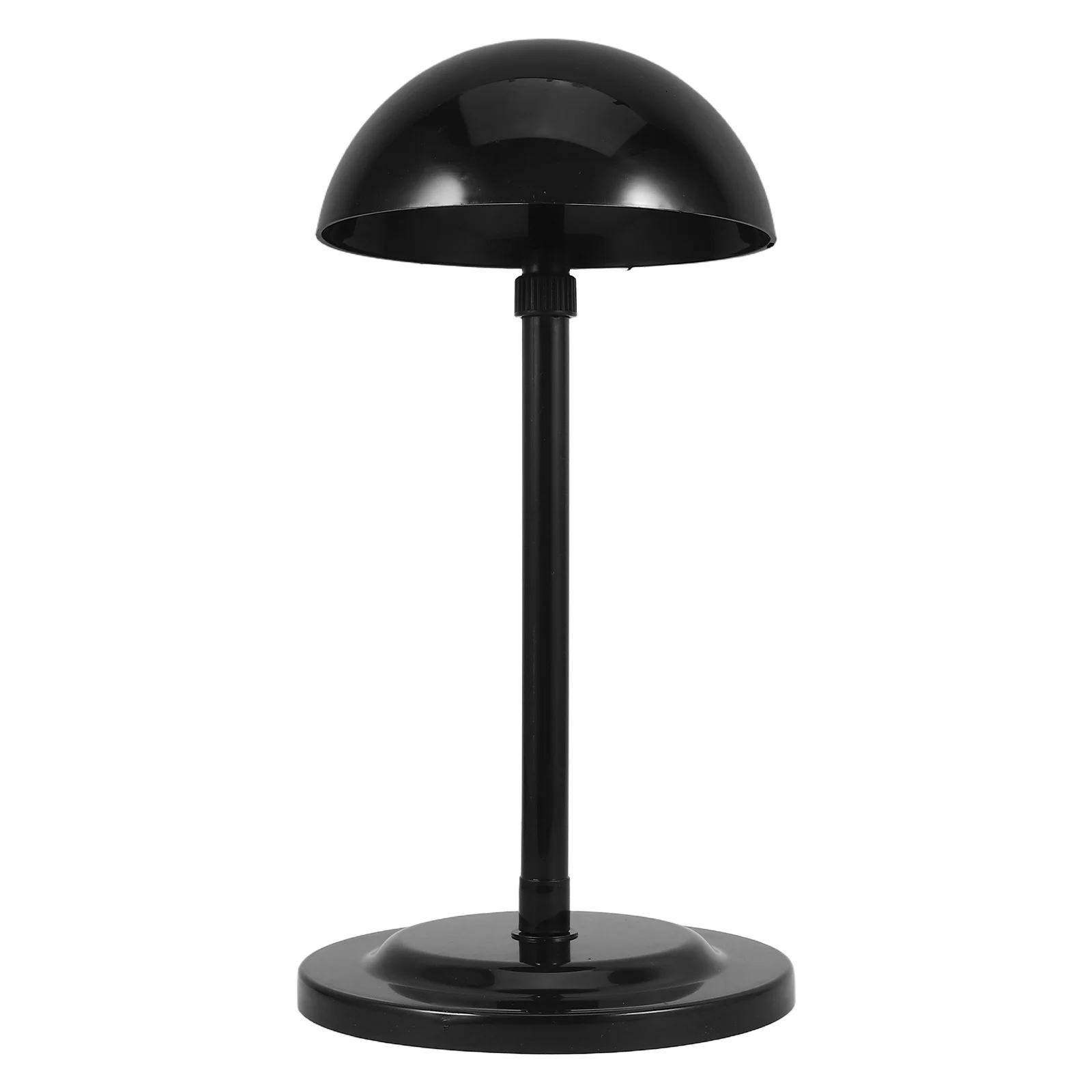 

Adjustable Headform Holder Black Plastic Telescopic Design Sturdy Construction Hat Display Stand Piece Holder Storage