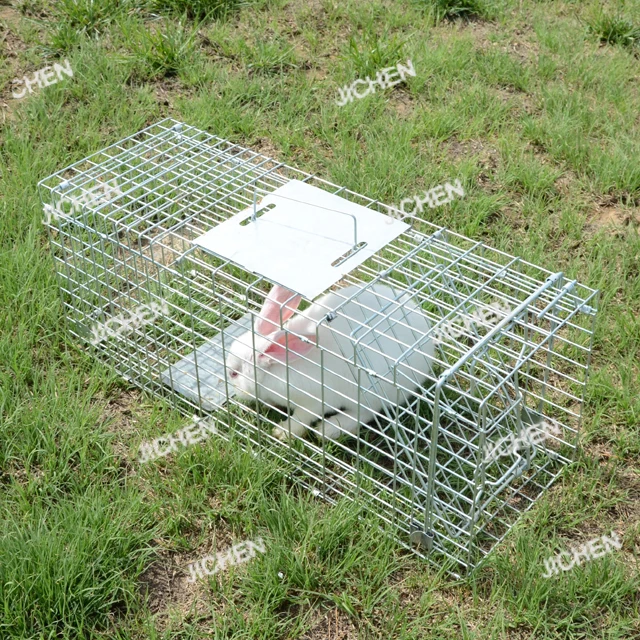 

Neu Automatic Metal Mouse Cage Trap Multi-Catch Large Size Animal Collapsible Rodent Steel Wire Cage Trap Used