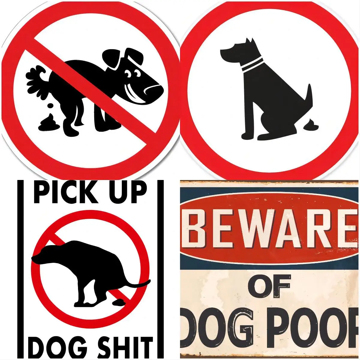 Warning Caution Dog Poop Car Bumper Sticker Walls Boat RefrigeratorJust about  Any Flat Smooth Clean Surface Interior Decoration