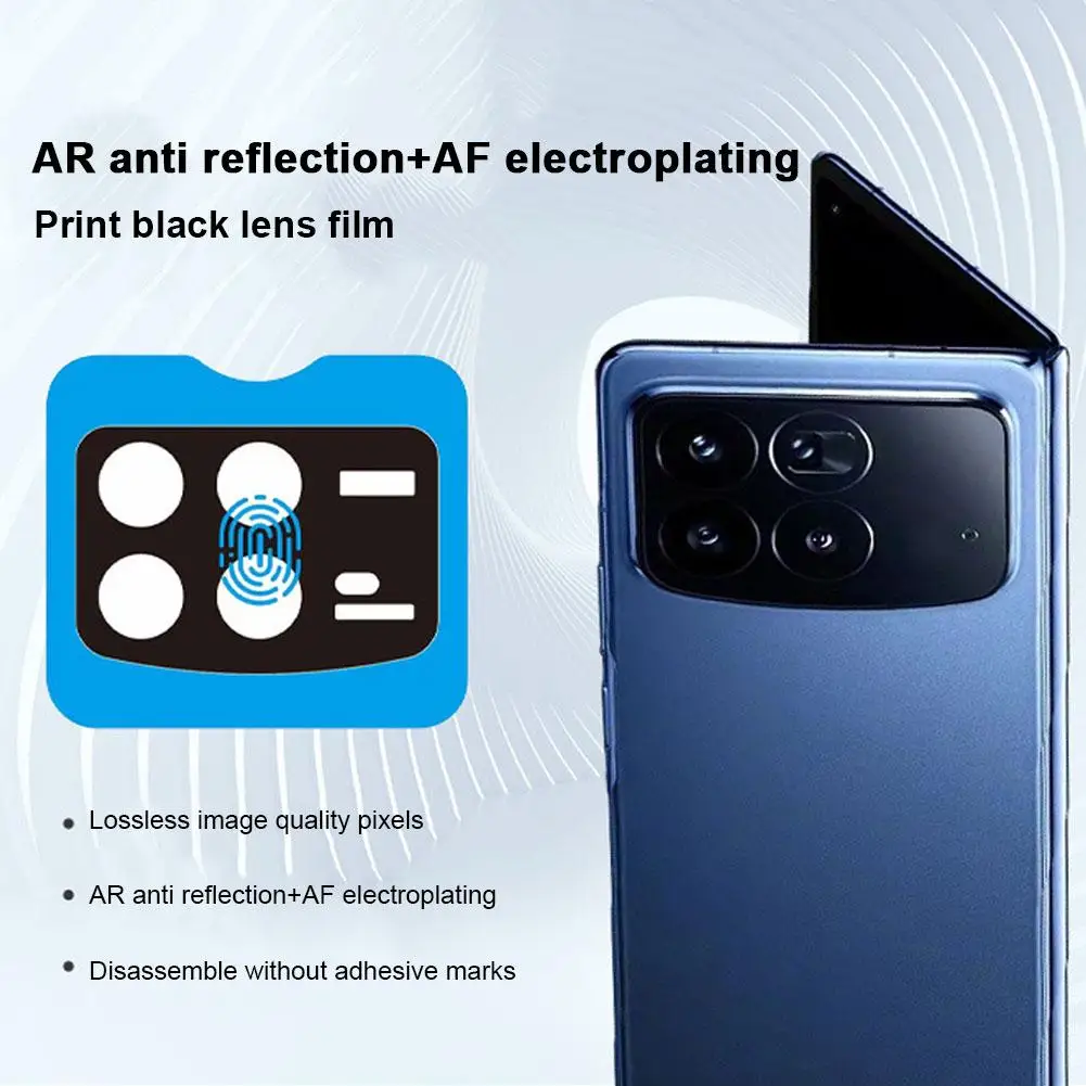Lens Protective Film For Mix Fold 4 Tempered Glass With Locator Anti-reflection Electroplating Anti-fingerprint Lens Q7s0