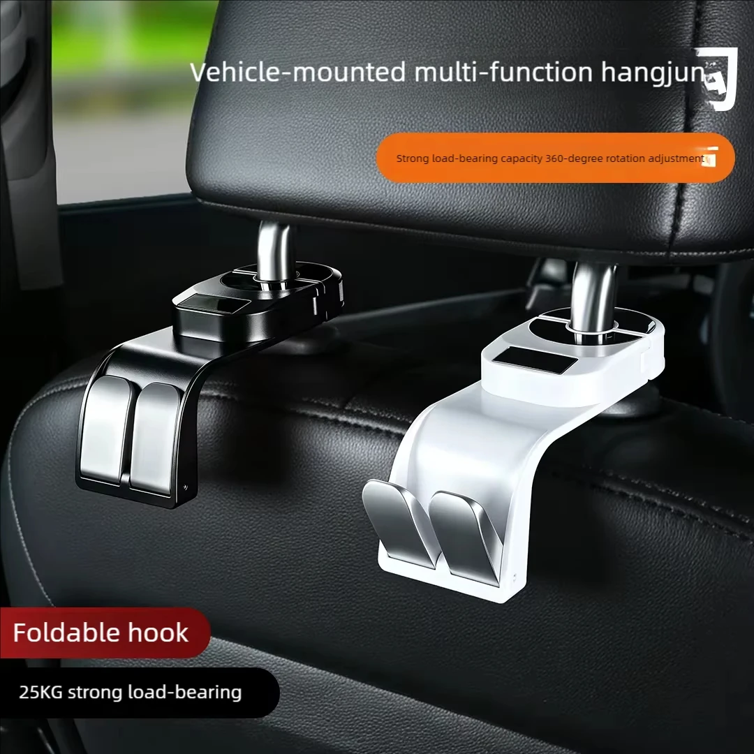 Multifunction Car Headrest Hook Storage Holder Adjustable Auto Organize Headrest Package Clip Car Storage Interior Accessories