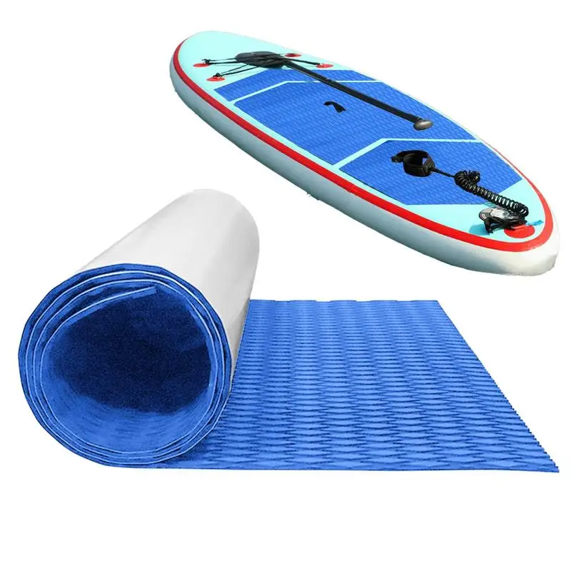 Surf Traction Pad Flooring Mat Deck Grip Mat EVA Foam Boat Deck Mat Self-Adhesive Non-Slip Trimmable Sheet For Surfboard RV