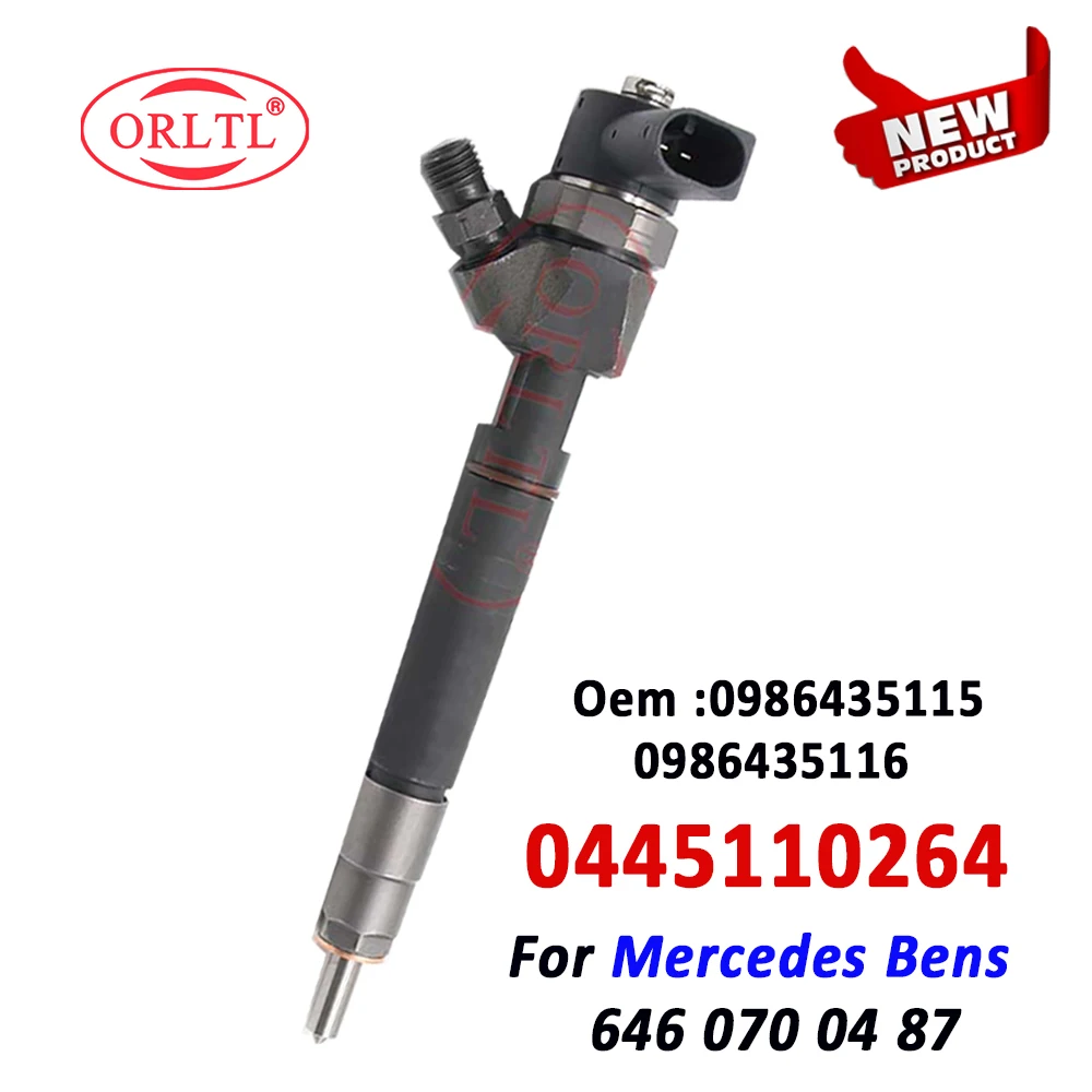 

0 445 110 263 New 0445110263 Fuel Injector A 6460700487 0986435115 0986435116 for Mercedes Benz 0 445 110 264 Car 0445110264