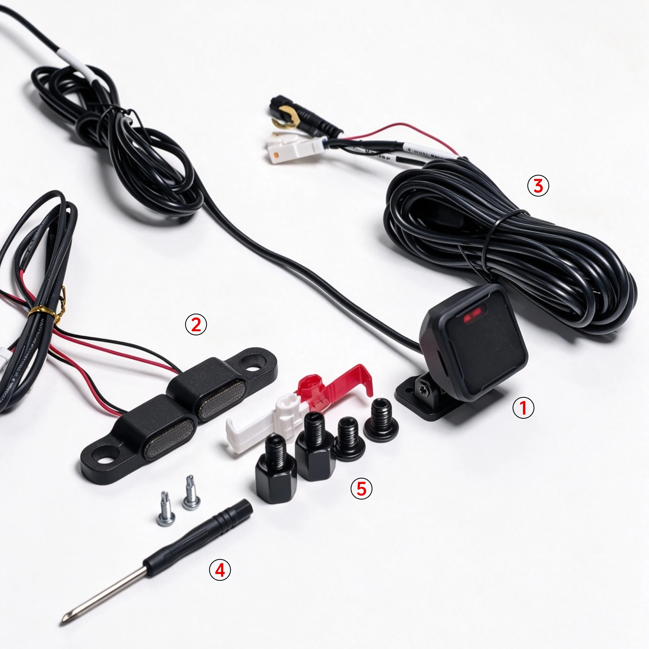 Car and Motorcycle Blind Spot Detection Sensor (with TTL Interface), 70-meter Range Blind Spot Monitoring, Motorcycle Specific